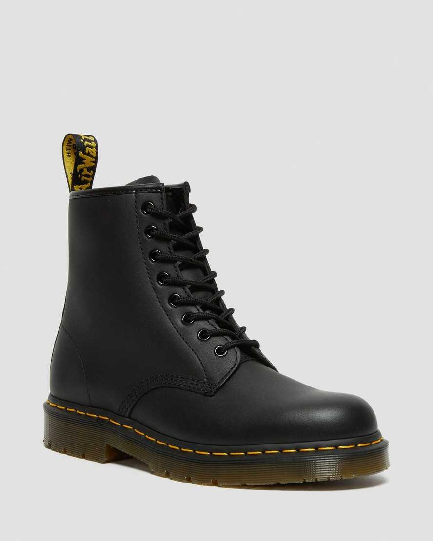 Dr. Martens 1460 Slip Resistant Lær Snørestøvler Dame Svart [8523CZWEO]